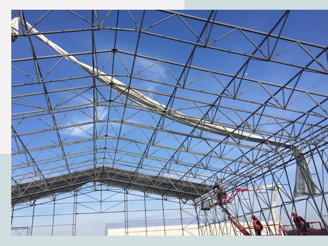 Шатровые ангары от 620 руб. в Великих Луке и Псковской области