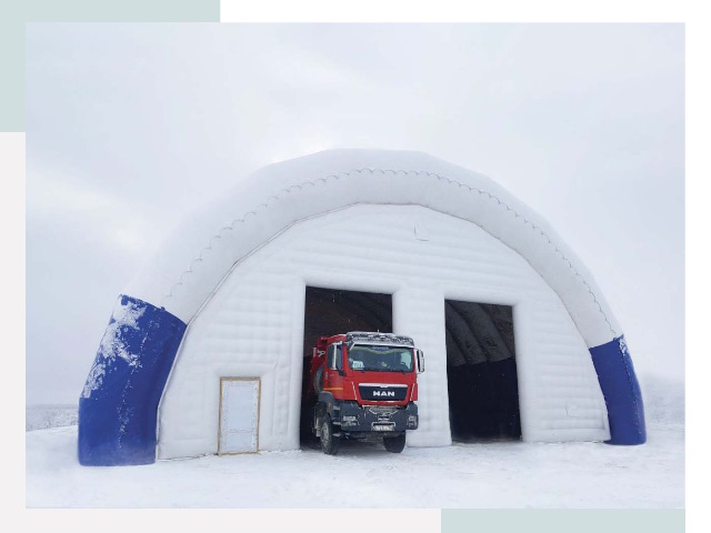 Мобильные ангары в Великих Луке