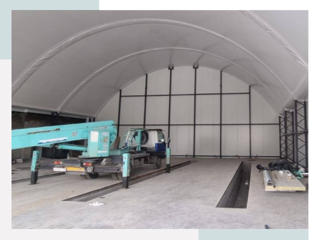 Внутреннее оснащение ангаров в Великих Луке