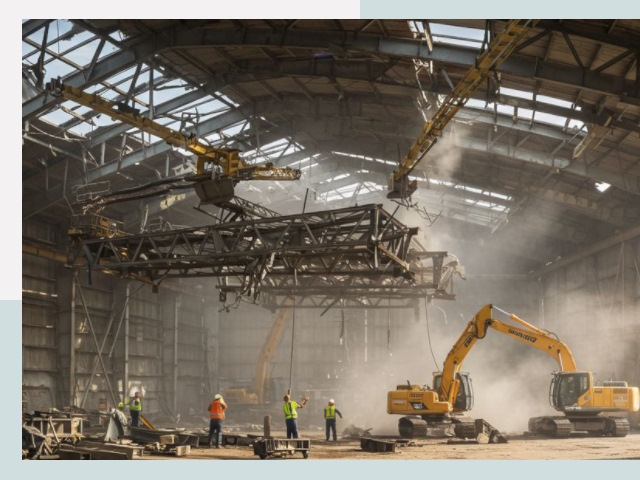 Демонтаж ангаров в Великих Луке от 620 руб. за м²