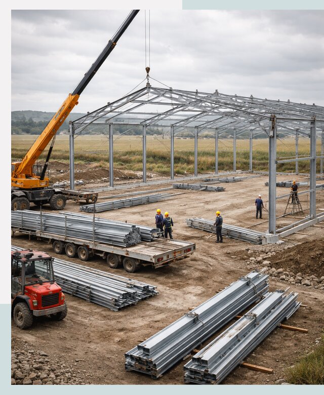 Строительство ангаров для сельхозтехники в Великих Луке под ключ
