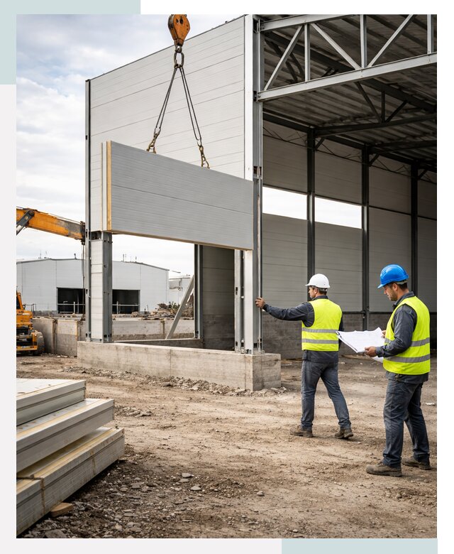 Склад из сэндвич панелей под ключ в Великих Луке от 9820 р. | СтальСтрой-Вкл