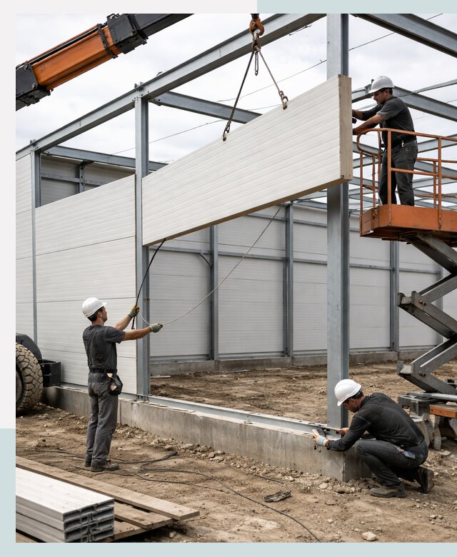 Строительство складов из сэндвич панелей в Великих Луке под ключ